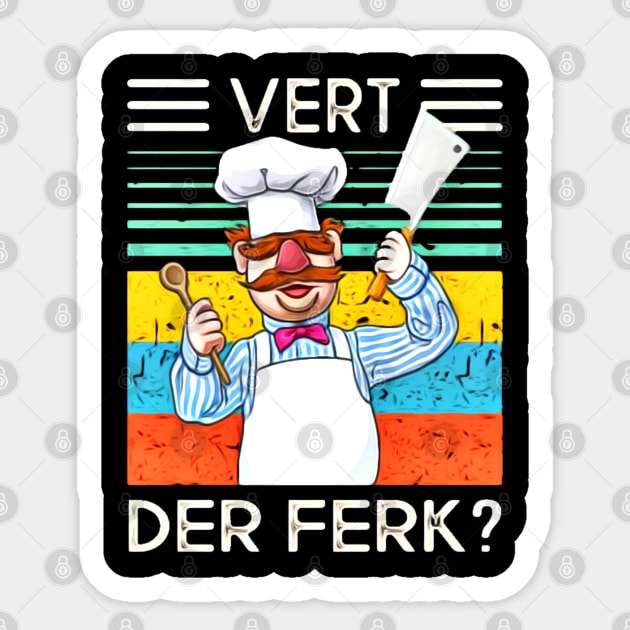 Vert Der Ferk Sticker by kupkle